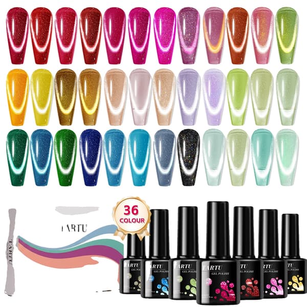 Gel Neglelak Sæt, 36 Farver, Semi-Permanent Formulering,TT36001