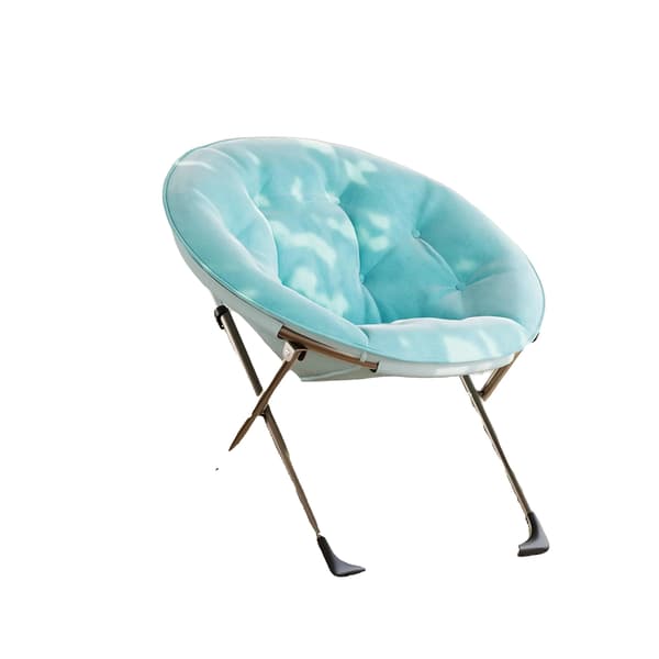 Fatboy Stol, Plyschtyg, Fällbar Design,blå
