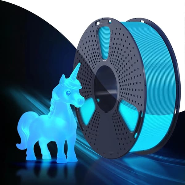 3D-printer filament, lysende funktion, høj kompatibilitet,lysende blå