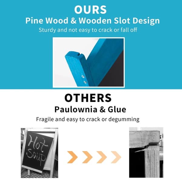 Tavle, A-Frame Design, Alsidig Visning,Off-white