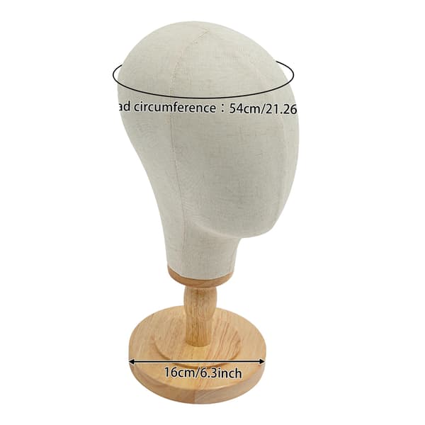 Mannequinhuvudställning, Elegant Design, Multi-Tillbehörsdisplay,VIT