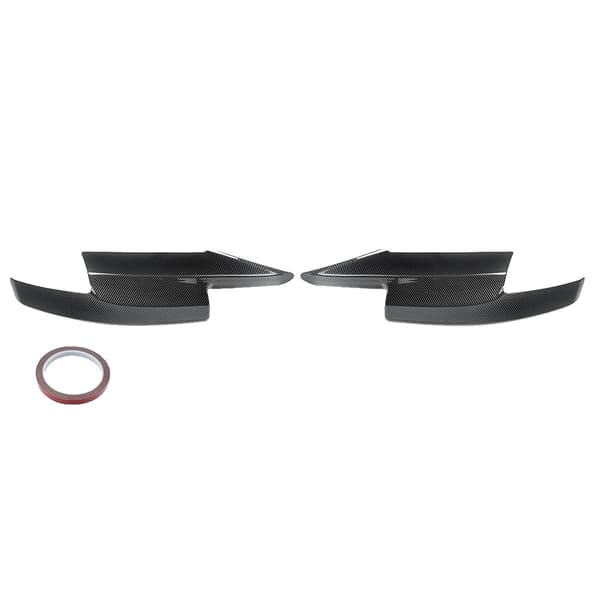 Front Bumper Winglets, Aerodynamisk Design, Nem Installation,Kulfiberlook