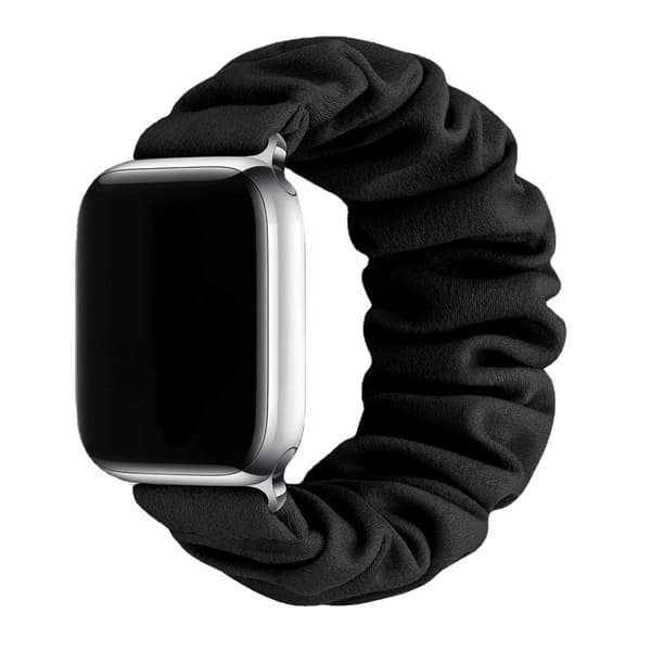 Urrem, Stofmateriale, Elastisk Spænde,38mm 40mm 41mm-a, sort