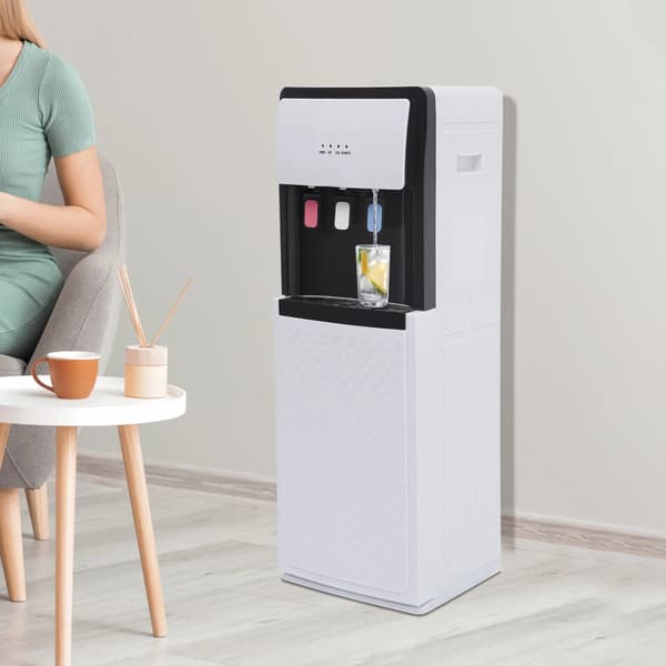 Vattenkylare, varm- och kallfunktion, bottenlastad design,VIT, EU