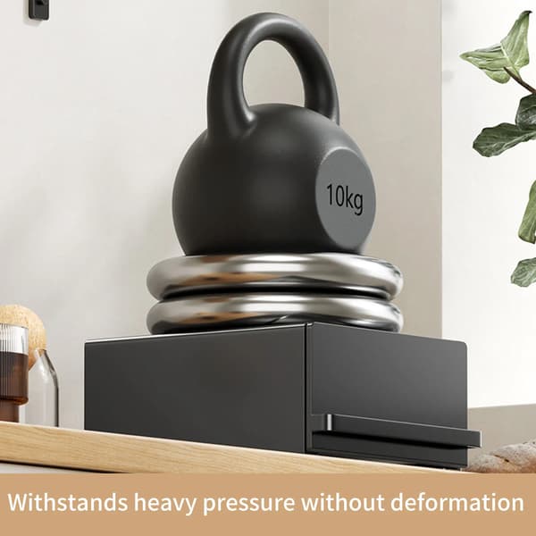 Kaffekapsel Organizer, Metal, Pladsbesparende Design,sort