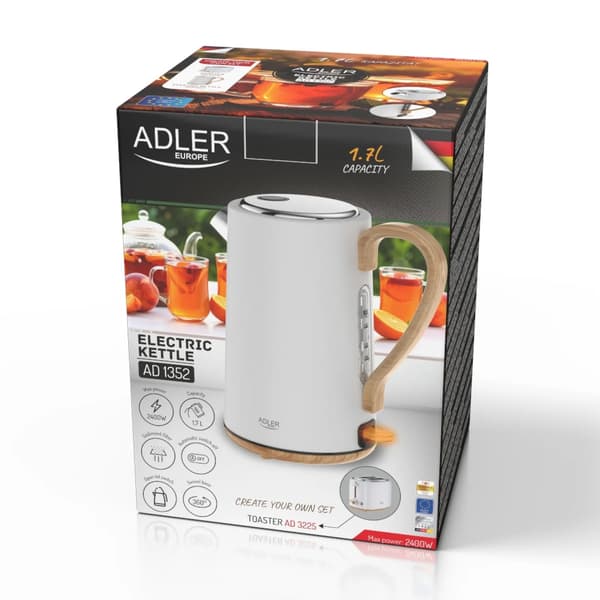 Elkedel, 1,7L kapacitet, automatisk slukfunktion,EU