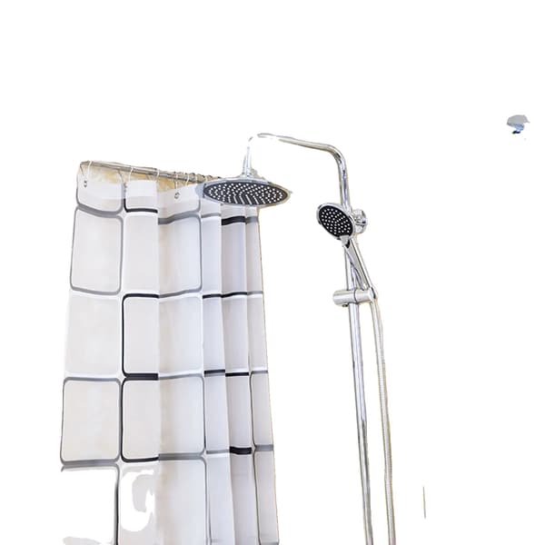 Bruseforhængsstang, Rustfrit Stål, U-formet Design, Maksimal Vægtkapacitet 20 kg, Nem Installation, Holdbart Polyesterforhæng
