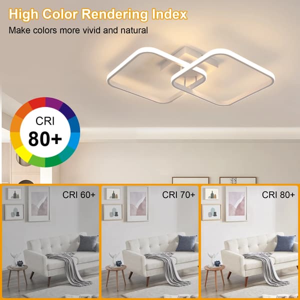 Loftlampe, 42W LED, Varm Hvid,3000K