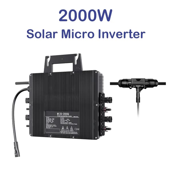 Sol inverter, WiFi-forbindelse, Robust holdbarhed,DC26-60V, AC230V, 2000W inverter