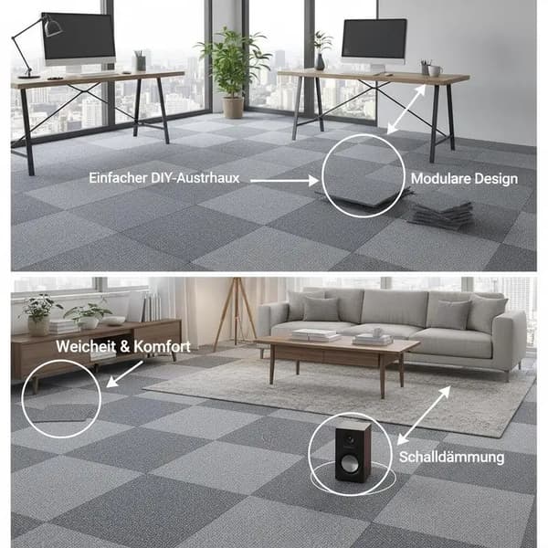 Mattplatta, Modulär Design, Komfort Under Fötterna, armégrön