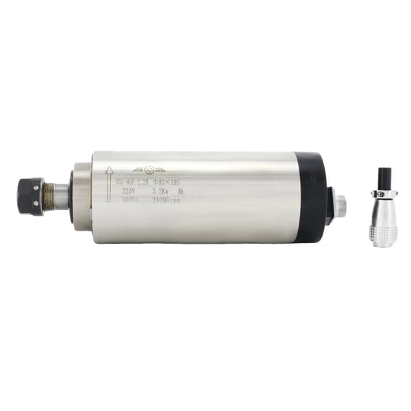 Spindelmotor, 2,2 kW effekt, luftkyld design, Endast spindel