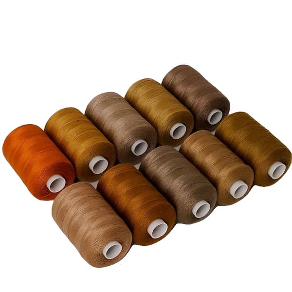 Håndsyningstråd, Multifarvet Assortiment, 1000 Yards Længde,A