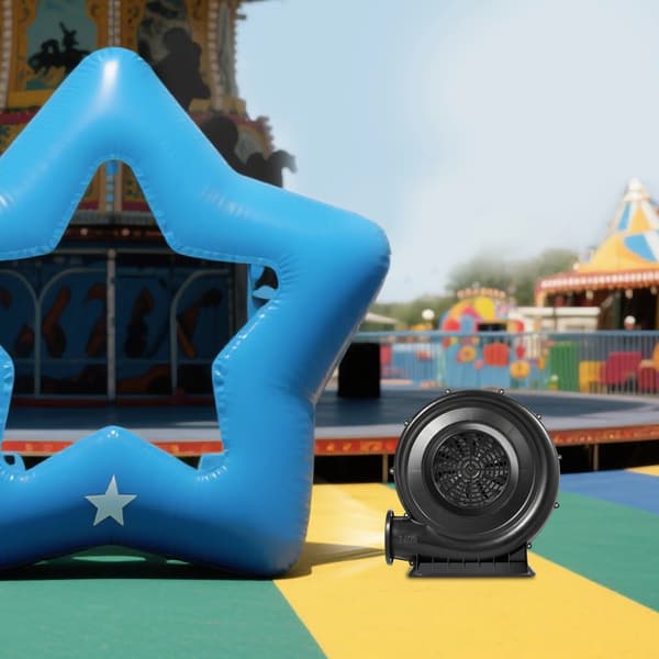 Inflatable Blower, 370W Effekt, Hög Luftflöde 420m³/h,EU, svart