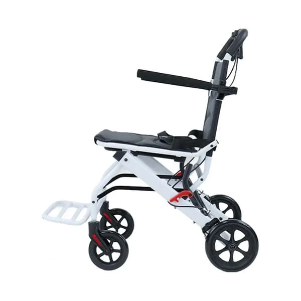 Fällbar rullstol, lättviktsram i kolfiberstål, ergonomisk design,A