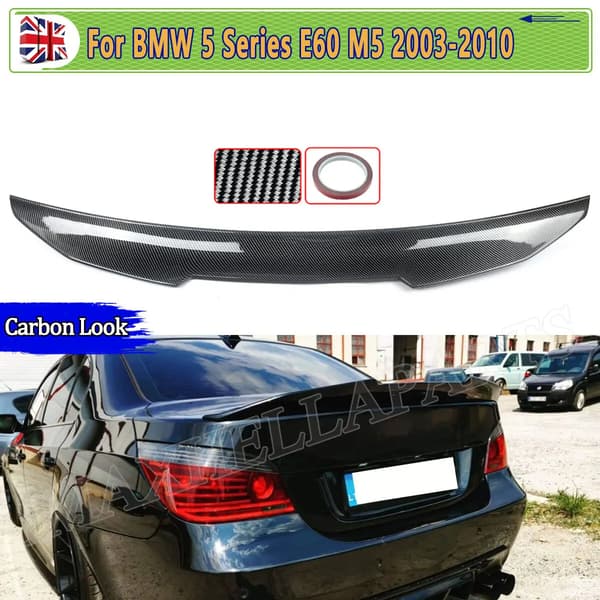 Bagspoiler, ABS-plast, nem installation,kulstoflook