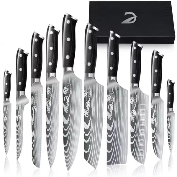 Kockknivset, Professionell Kvalitet, Ergonomisk Design,10pcs