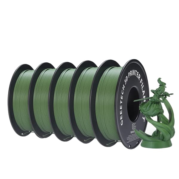 PLA Filament, Mat Finish, Let at Udskrive,Matte olivengrøn