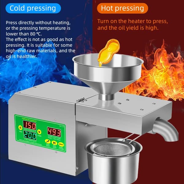 Oliepresser, Rustfrit Stål, Automatisk Design,R3S