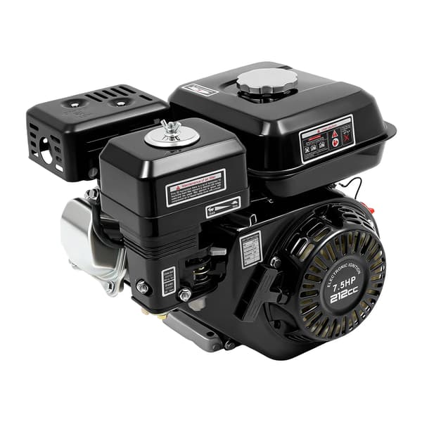 Luftkølet motor, 7,5HK, 212cc 4-takts,sort