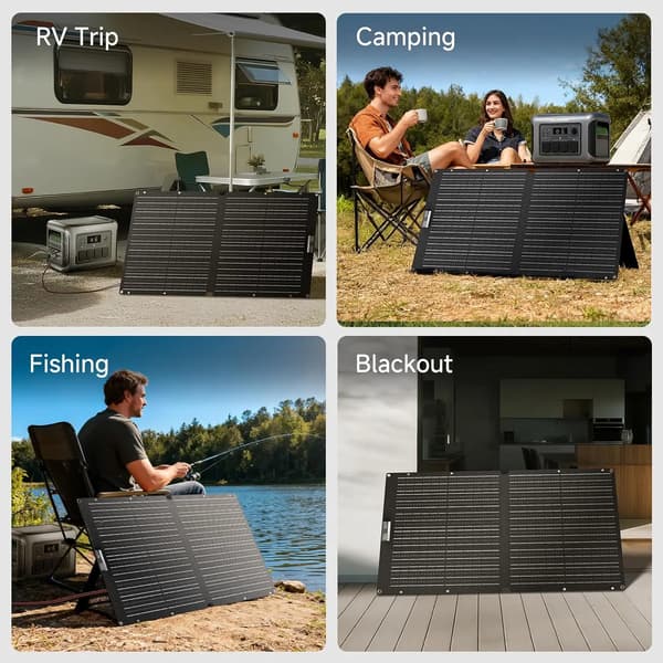 Solpanel, 100W Output, Vandtæt Design,100W