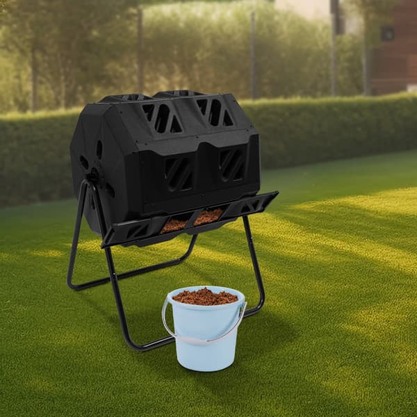 Kompostbeholder, 160L kapacitet, roterende design,160L
