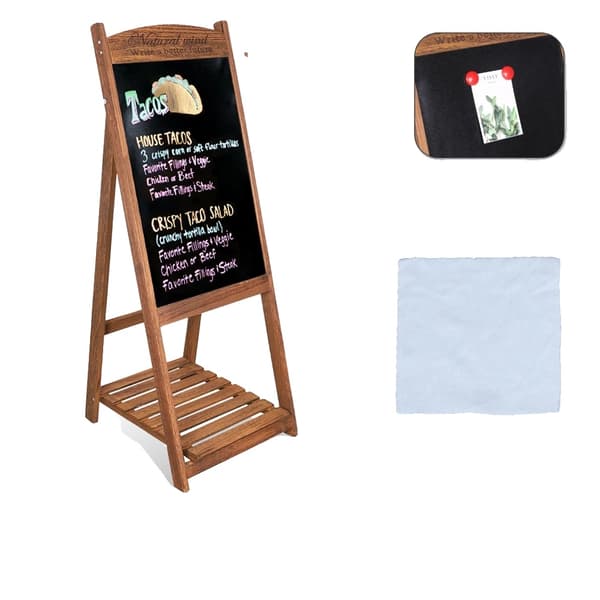 Tavle, A-Frame Design, Alsidig Visning,Brun