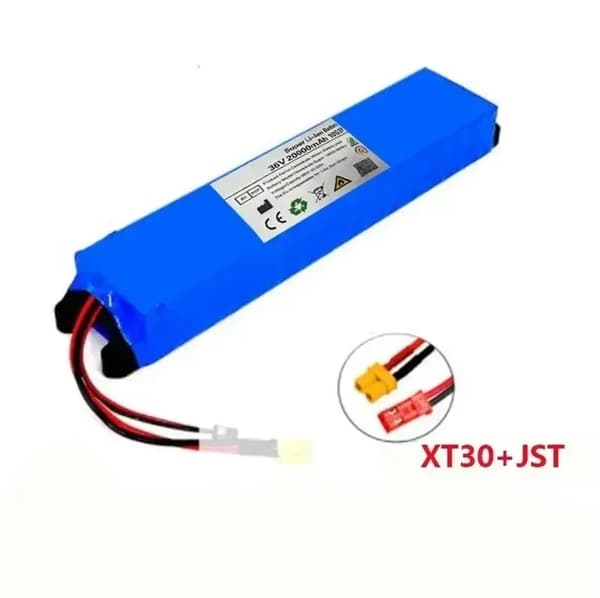 Lithiumbatteripakke, 36V, 20Ah kapacitet,XT30 JST