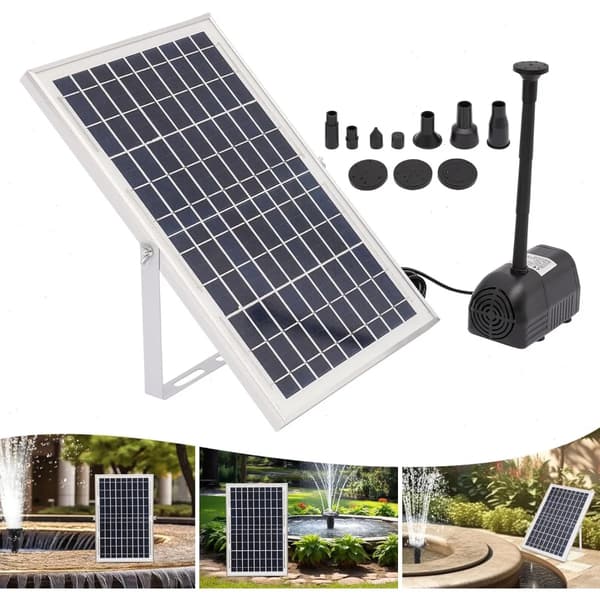Solvandpumpe, Høj Effektivitet, Holdbart Design,Sort