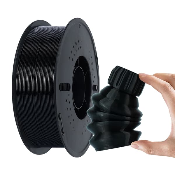 3D Print Filament, TPU Material, 1,75 mm Diameter,sort