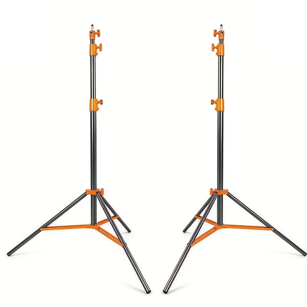 Ljusstativ, Hållbart Material, Mångsidig Kompatibilitet,2st Orange