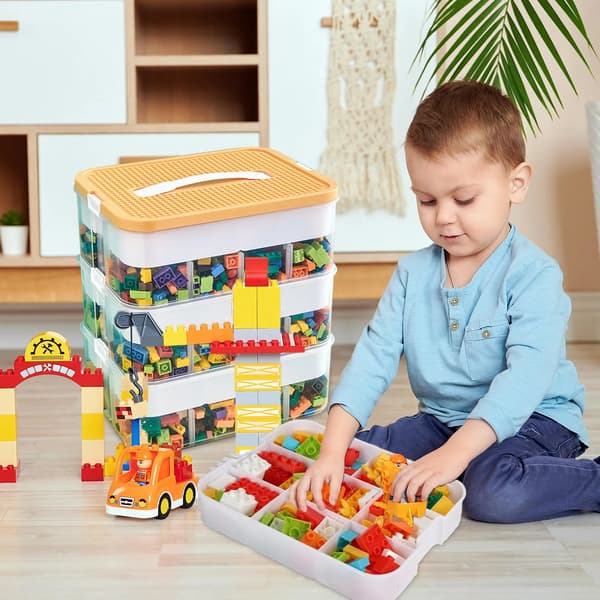 Förvaringslåda, Stapelbar Design, Mångsidig Användning,3-Tier