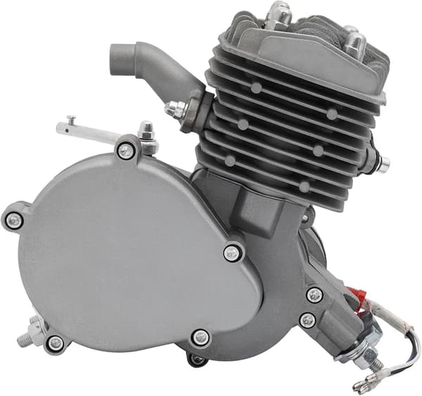 Cykelmotor Kit, 80CC 2-Takts, 40 km/h Max Hastighet,Silver