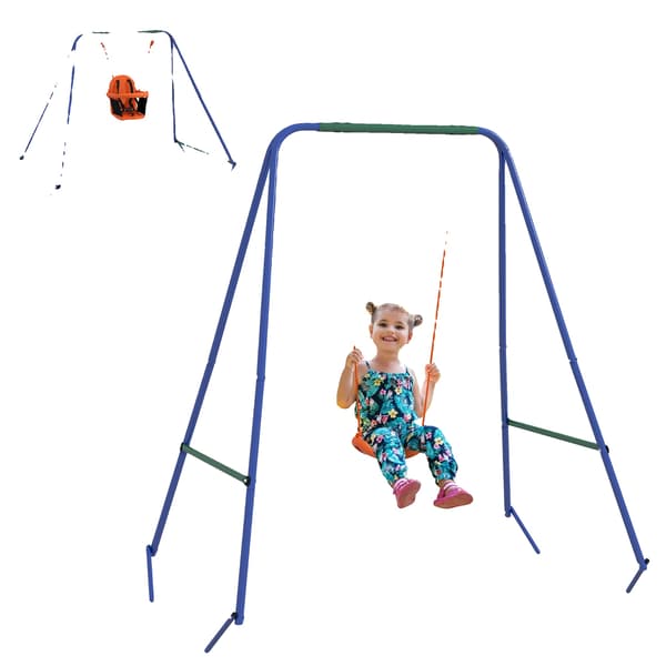 Babygunga, utomhusbruk, säkerhetsbälte, Orange