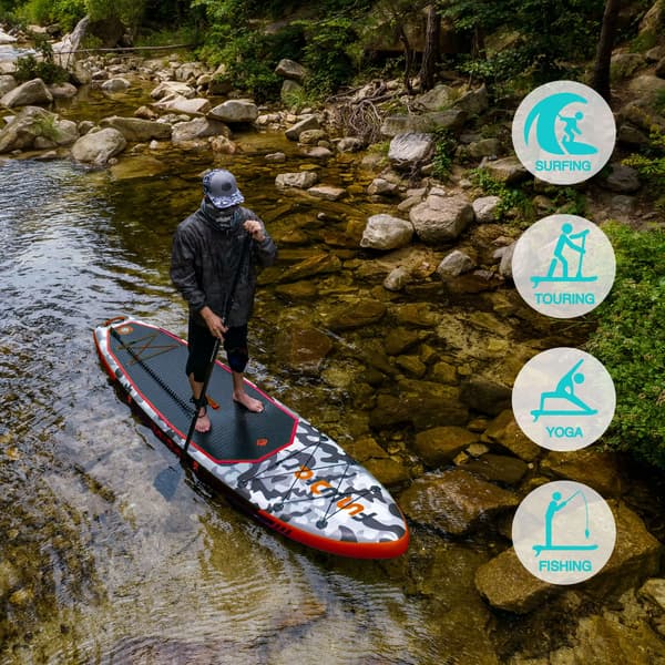 Stand Up Paddle Board, Justerbart Paddle, Sikkerhedsline,SUPFW10B(330*84*15)