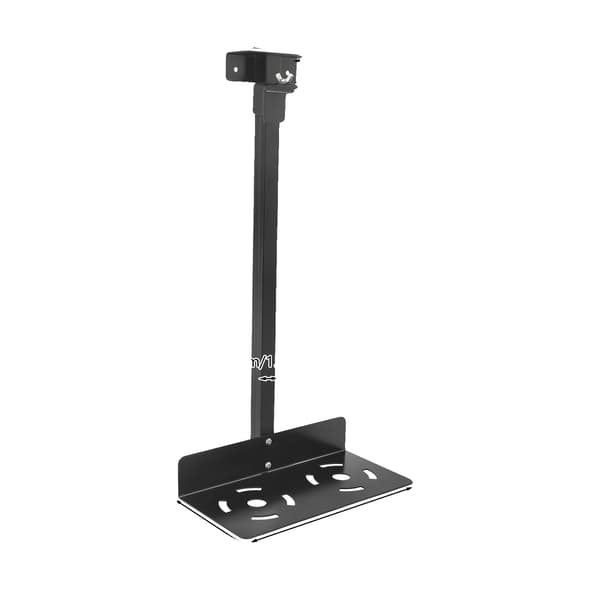 Under Desk PC Mount Holder, Justerbar Højde, Pladsbesparende Design,sort