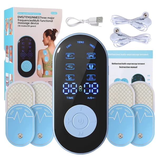 Muskelstimulator, Mångsidiga Terapialternativ, Kompakt Design,Ny version