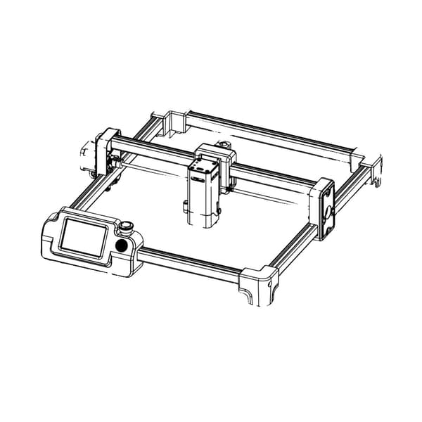 Lasergraver, Touchscreen Kontrol, 10W Laser Modul,GØR DET SELV SÆT MK3