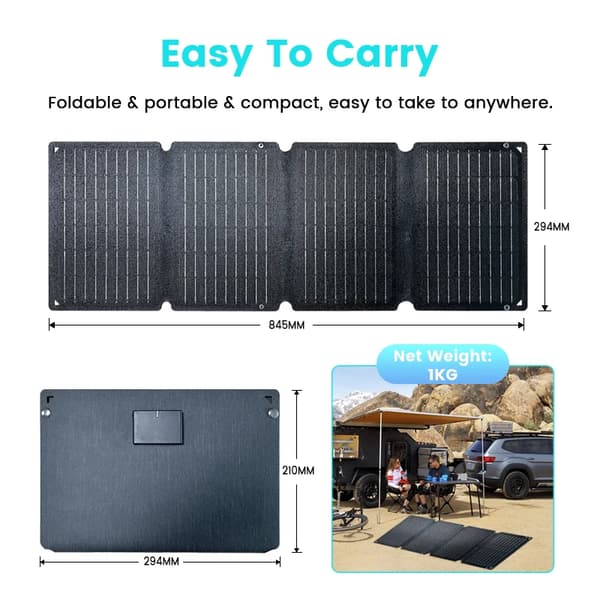 Solpanel, Bärbar, Fällbar,SPC36 36W
