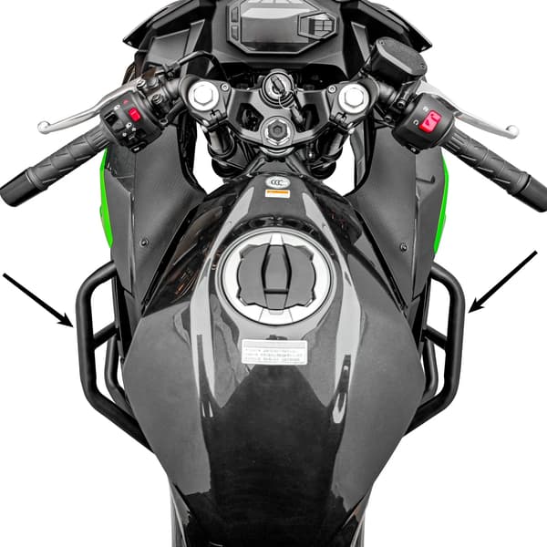 Motorbeskyttelse, Anti-Fald Rammebeskyttelse, Sømløs Pasform Design,Sort