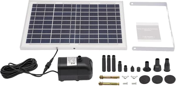 Solvandpumpe, Høj Effektivitet, Holdbart Design,Sort
