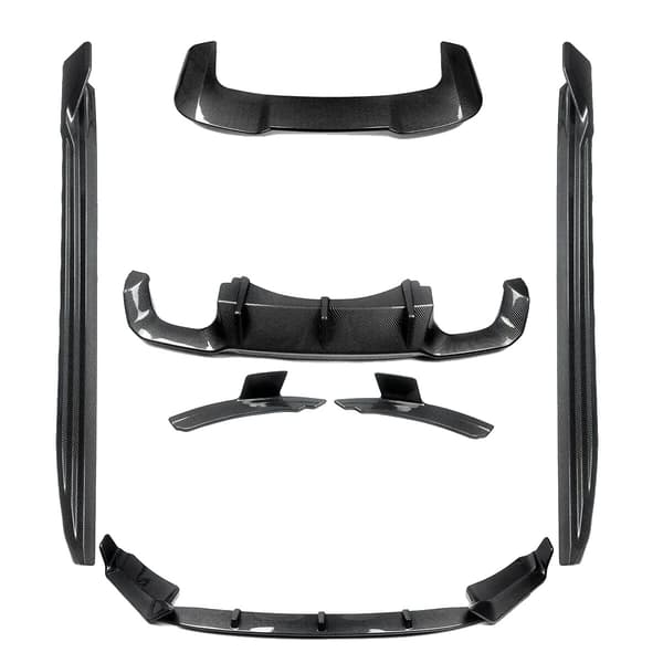 Aero Body Kits, Framsplitter, Bakdiffuser,7 st set