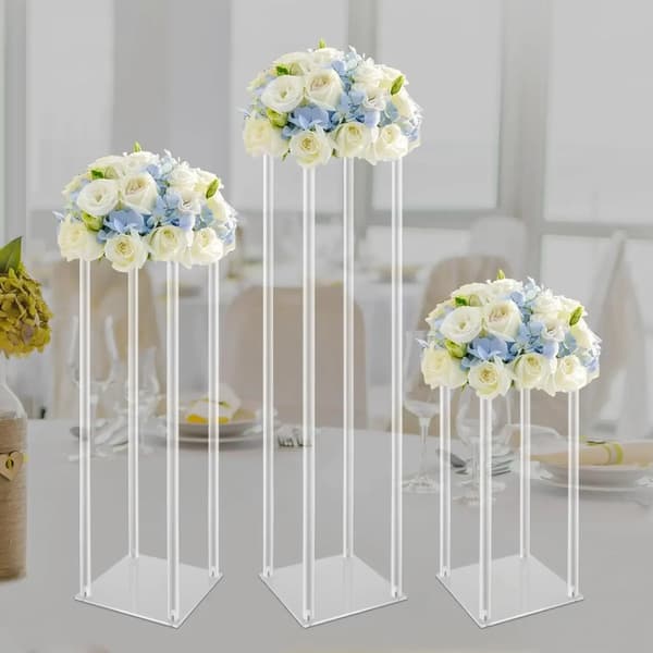 Blomsterstande, Akrylmateriale, Elegant Design,HVID
