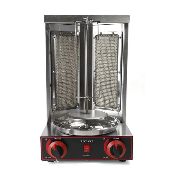 Shawarma Grillmaskin, 3000W Effekt, 360° Rotation,Grå