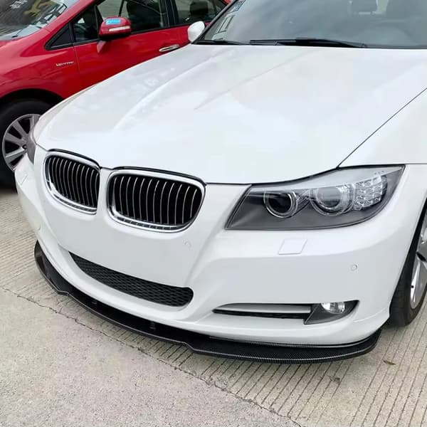 Front Bumper Splitter, Aerodynamisk Design, Nem Installation,Glans Sort