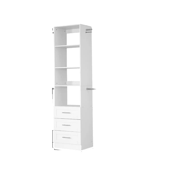 Skabssystem Hylder, Holdbart Materiale, Tilpasselig Konfiguration,99x81x15tommer