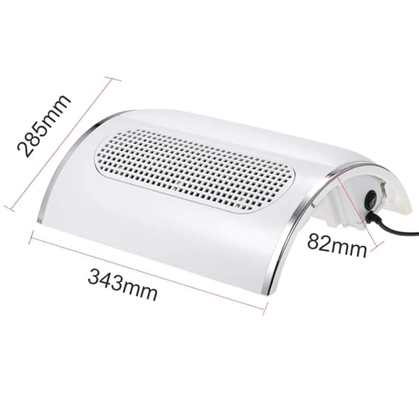 Nageldammsugare, kraftfulla fläktar, ergonomisk design,VIT