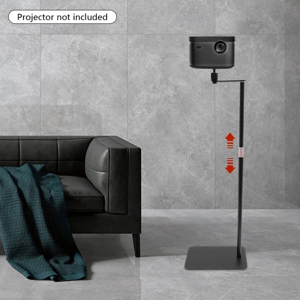 Projektorstand, Højdejusterbar, 360° Drejbar,sort