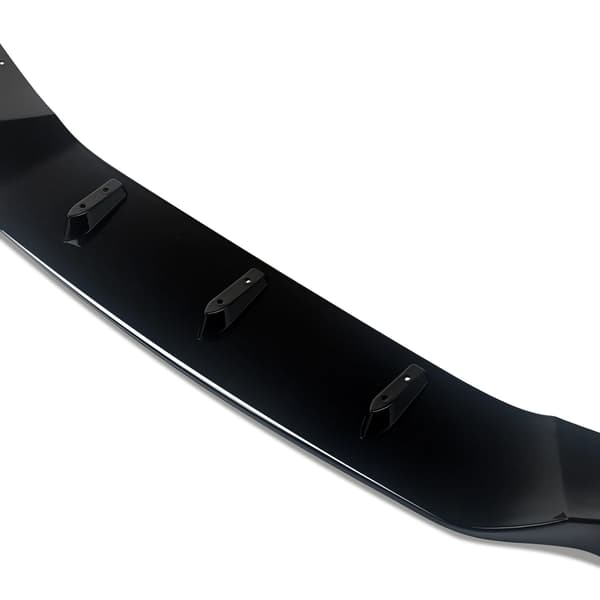Front Bumper Diffuser, Nem Installation, Vejrbestandig,Glans Sort