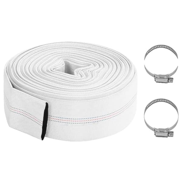 PVC Platt Slang, 20m Längd, 3-tums Diameter,VIT