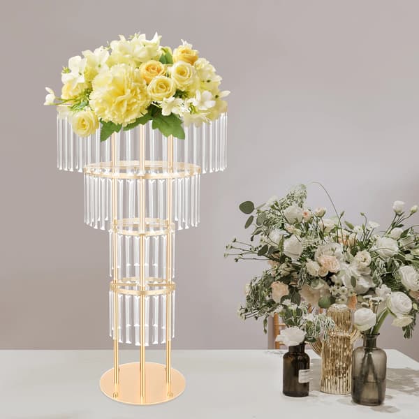 Blomsterstand, 4-lags design, fritstående,Guld